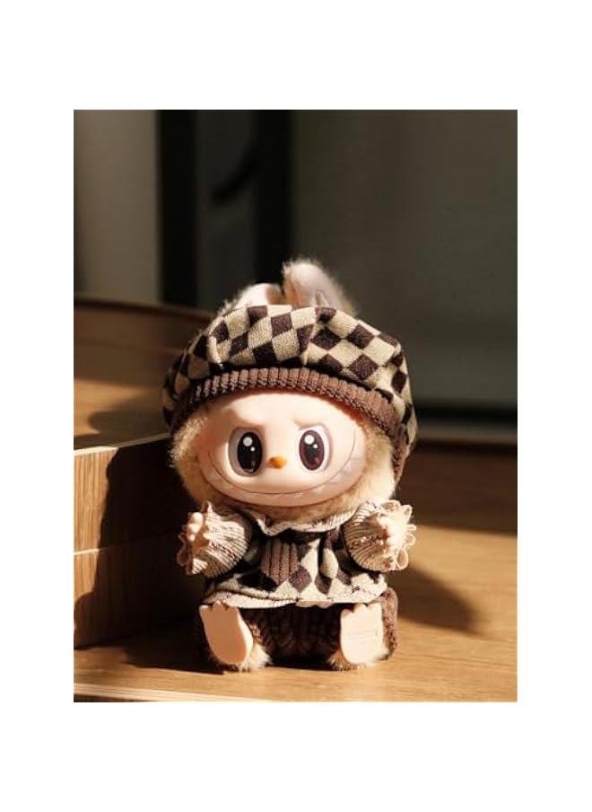 general Labubu Clothes Set, 6-Piece Labubu Outfit Accessories for 17cm Labubu Dolls, Vintage Clothing Style Suit for Labubu Fans - Image 3