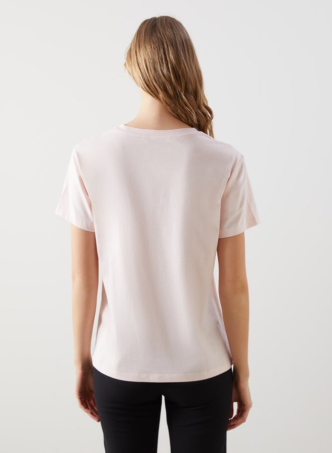 LC WAIKIKI Crew Neck Printed Jersey Women's T-Shirt - Image 4