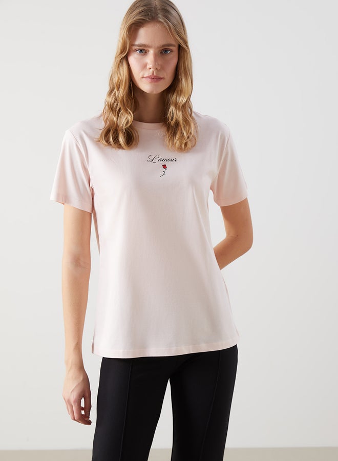 LC WAIKIKI Crew Neck Printed Jersey Women's T-Shirt - Image 1