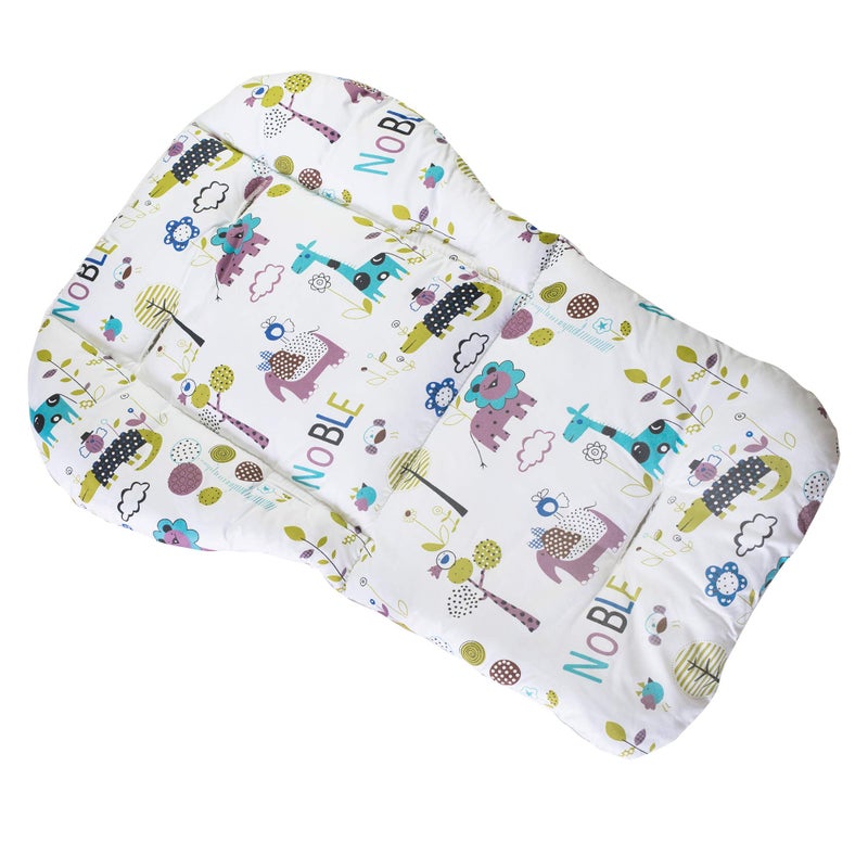 Twoworld High Chair Cushion, Large Thickening Baby High Chair Seat Cushion Liner Mat Pad Cover Breathable (Animal World) - Image 4