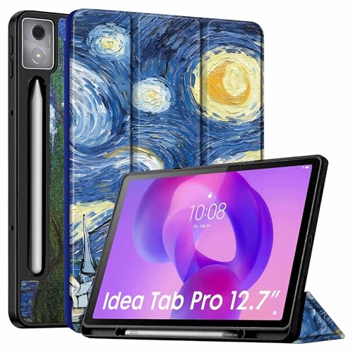 ProElite Cover for Lenovo Idea Tab Pro 12.7 inch 2025 case Cover, Soft Flexible Flip Case Cover for Lenovo Idea Tab Pro 12.7 inch 2025 [Recoil Series] - Stary Night - Image 1