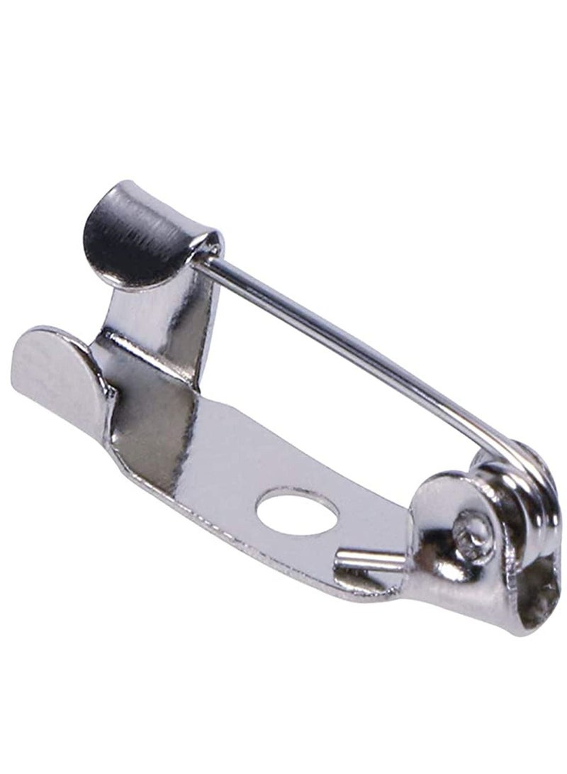 KASTWAVE 30Pcs Locking Pins Backs Safety Clasp Brooch, Badge Bar Jewelry Diy Craft Name Tags Toy Ribbon Corsages Costume Jewelry Making Sewing Felt Fabric Baby Shower Wedding - Image 4