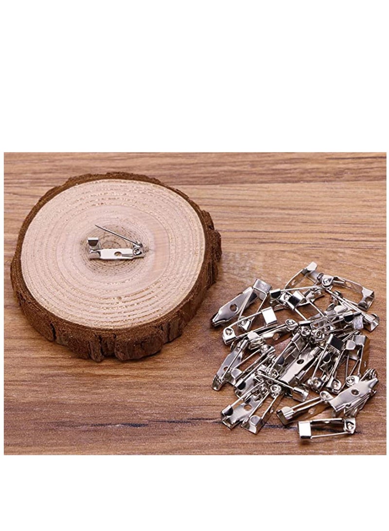KASTWAVE 30Pcs Locking Pins Backs Safety Clasp Brooch, Badge Bar Jewelry Diy Craft Name Tags Toy Ribbon Corsages Costume Jewelry Making Sewing Felt Fabric Baby Shower Wedding - Image 2