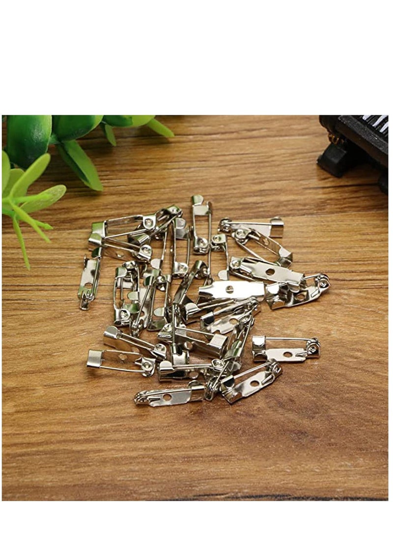 KASTWAVE 30Pcs Locking Pins Backs Safety Clasp Brooch, Badge Bar Jewelry Diy Craft Name Tags Toy Ribbon Corsages Costume Jewelry Making Sewing Felt Fabric Baby Shower Wedding - Image 3