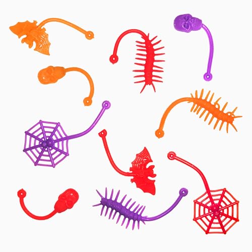 Wanna Party 10 Pack Party Favors Sticky Stretchy Halloween Toys,Halloween Party Favors for Kids, Return Gifts for Birthdays, Goodie Bags Stuffers for Halloween Trick or Treating - Image 1