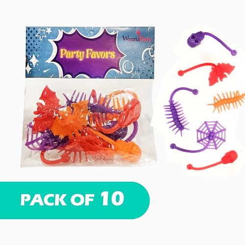 Wanna Party 10 Pack Party Favors Sticky Stretchy Halloween Toys,Halloween Party Favors for Kids, Return Gifts for Birthdays, Goodie Bags Stuffers for Halloween Trick or Treating - Image 5