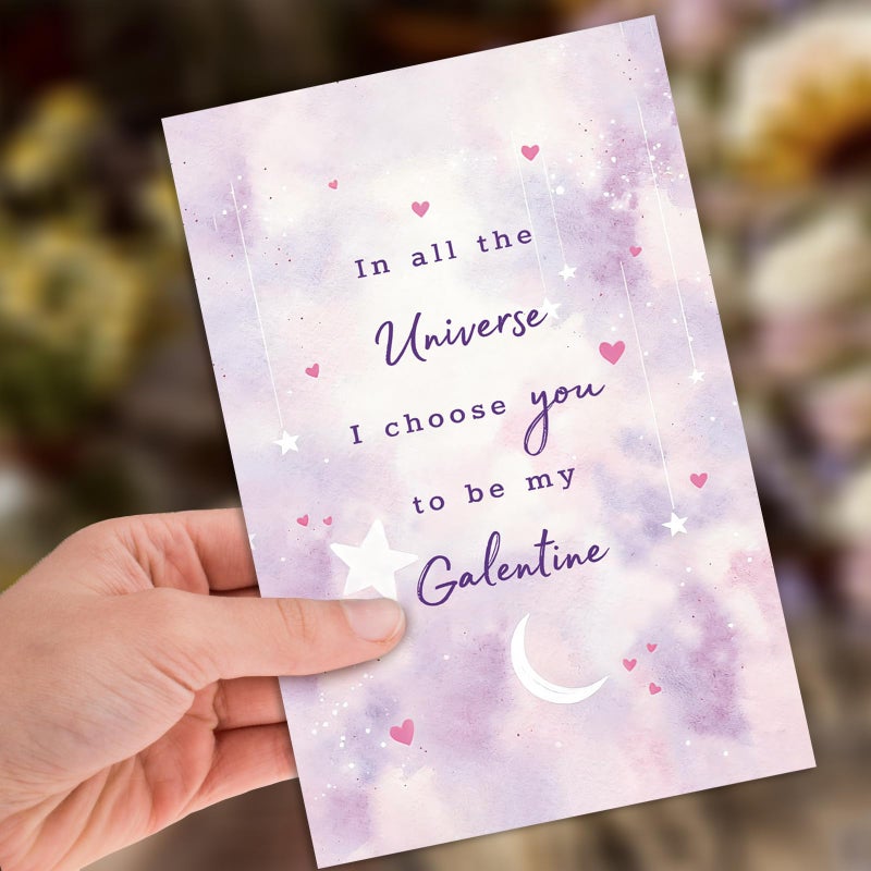 HEJOYN Happy Galentine's Day Card for Bestie, Funny Galentines Day Card Gifts for Best Friend, Female Friend, Gal Pal - Image 4