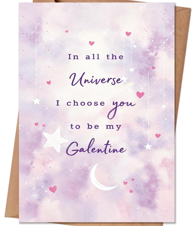 HEJOYN Happy Galentine's Day Card for Bestie, Funny Galentines Day Card Gifts for Best Friend, Female Friend, Gal Pal - Image 1