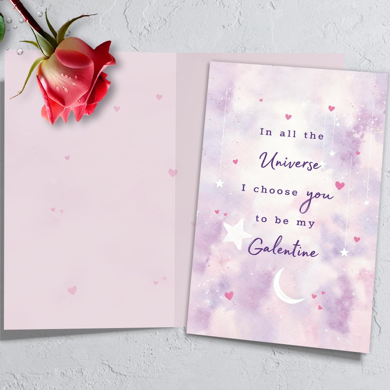 HEJOYN Happy Galentine's Day Card for Bestie, Funny Galentines Day Card Gifts for Best Friend, Female Friend, Gal Pal - Image 2