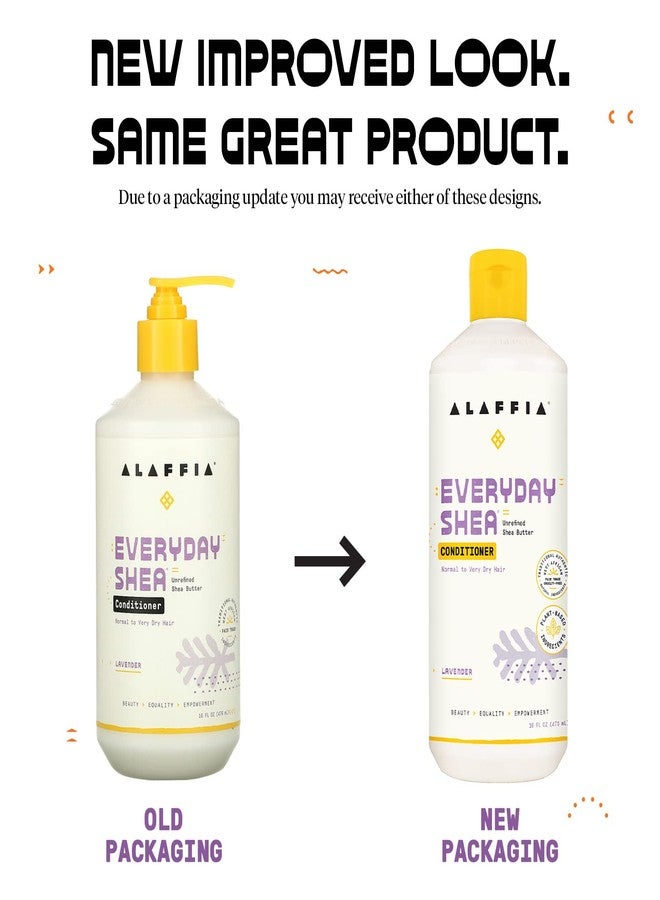 Alaffia Conditioner, Lavender 2-Pack – EveryDay Shea Sulfate-Free Conditioner with Shea Butter and Coconut Oil, 16 Oz Ea - Image 2