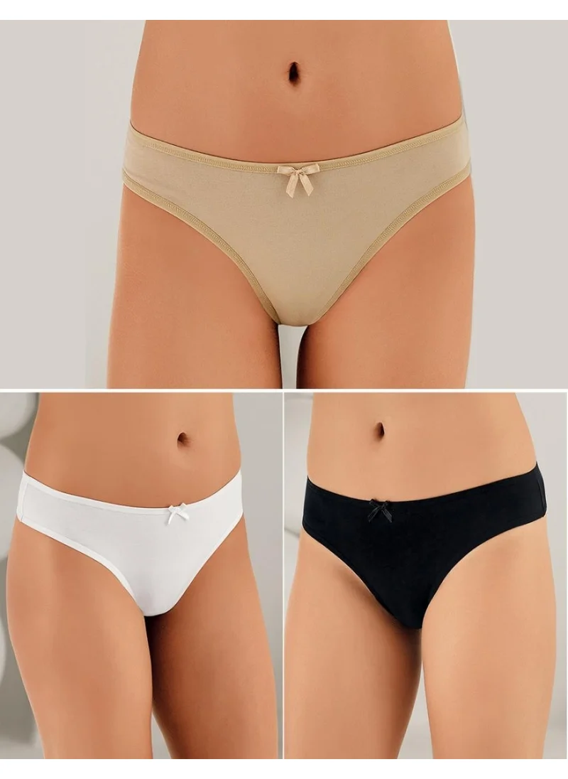 Şahinler 6 Piece Lycra Straight Thong - B3089