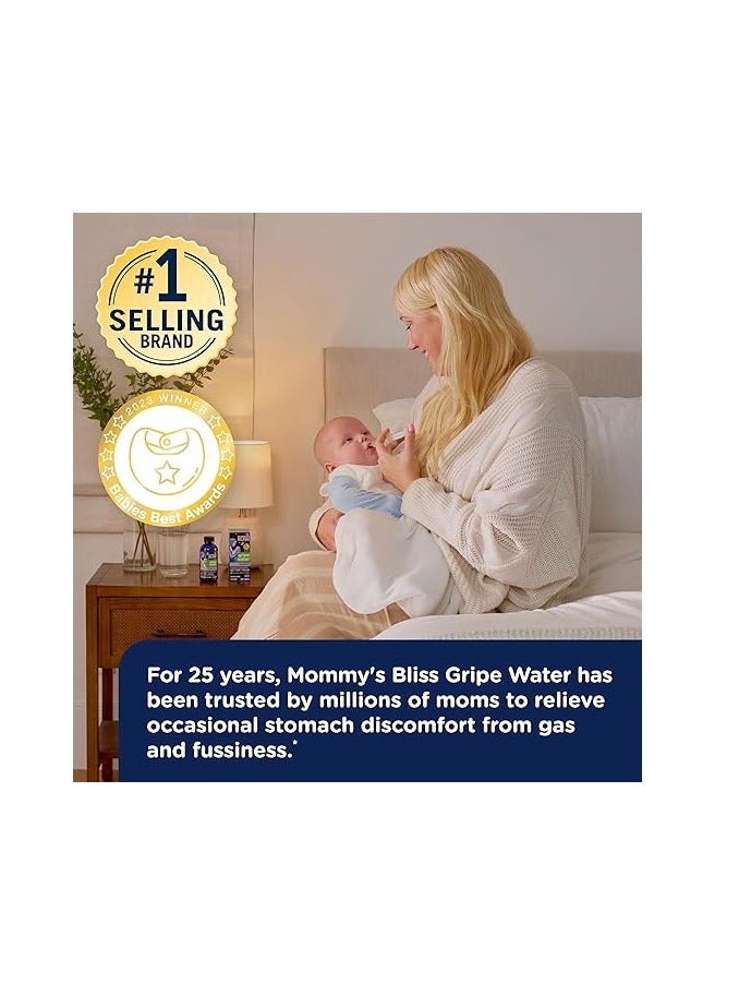 ماما بليس ماء Mommy's Bliss Gripe Night Time، لتخفيف غازات المغص للرضع، لطيف وآمن، 2 أسابيع+، زجاجة 4 أونصة سائلة (عبوة من 1) - Image 5