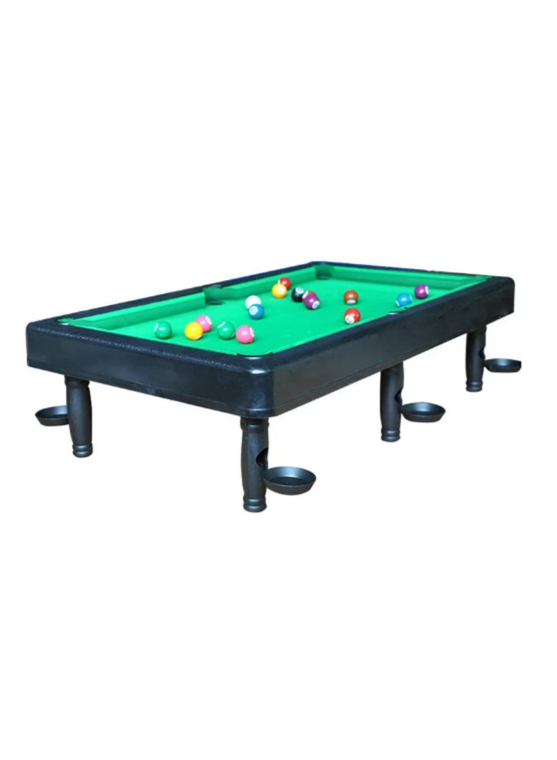 Billiard Table Game Classic Portable Game Table Indoor and Outdoor Game for Children Interactive Game Set for Home and Carrying During Travel with Triangle for Balls  - Image 1