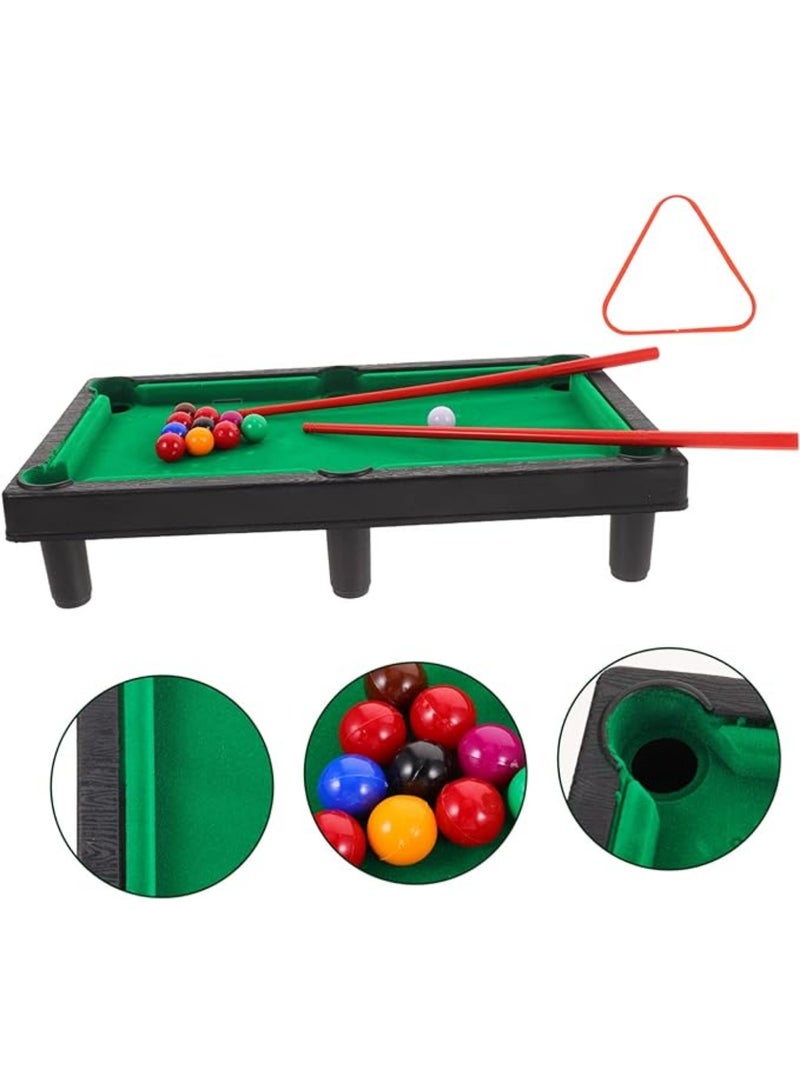 Billiard Table Game Classic Portable Game Table Indoor and Outdoor Game for Children Interactive Game Set for Home and Carrying During Travel with Triangle for Balls  - Image 4