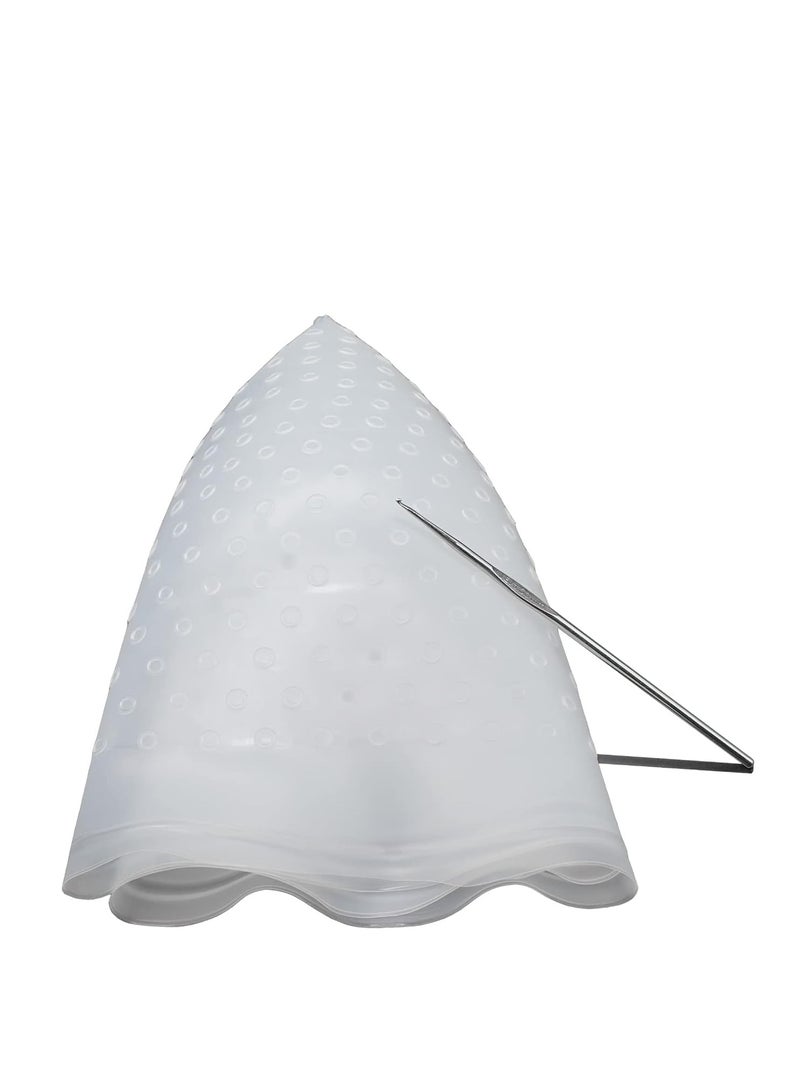 Generic Reusable silicone hair dye cap with metal hook  - Image 3