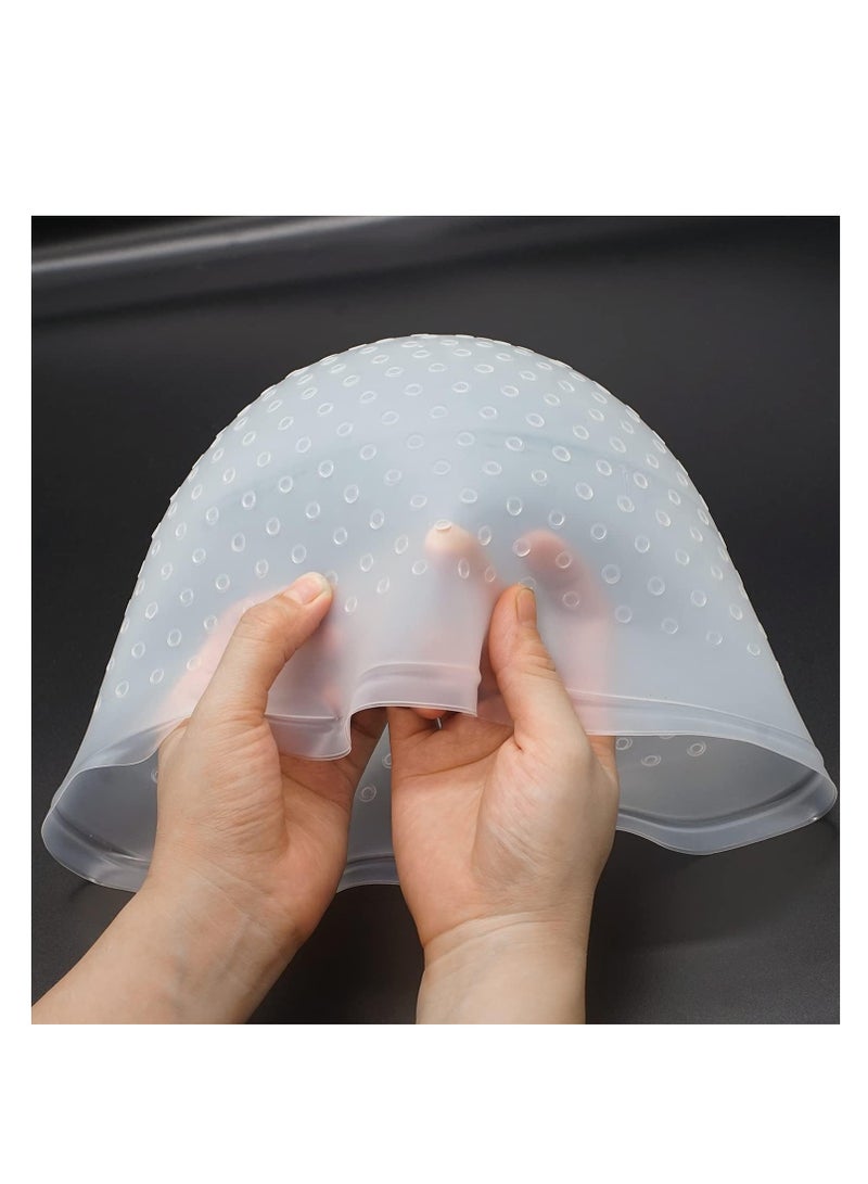 Generic Reusable silicone hair dye cap with metal hook  - Image 2