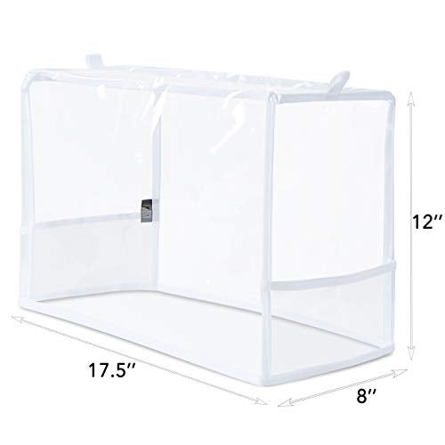 Addicted DEPO Sewing Machine Cover with Convenient Pockets - Protective Quilted Dust Cover Pro - Universal for Most Standard Singer & Brother Machines - | Rodi's (Clear) - Image 4