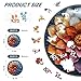 Qiuenisray Wooden Puzzles for Adults Mandala Flower Jigsaw Puzzles for Woman 200 Pieces FSC Certified Beautiful Wall Decor Unique Shaped Plant Puzzle Piece Gift for Family Game 112x112 in - Image 4