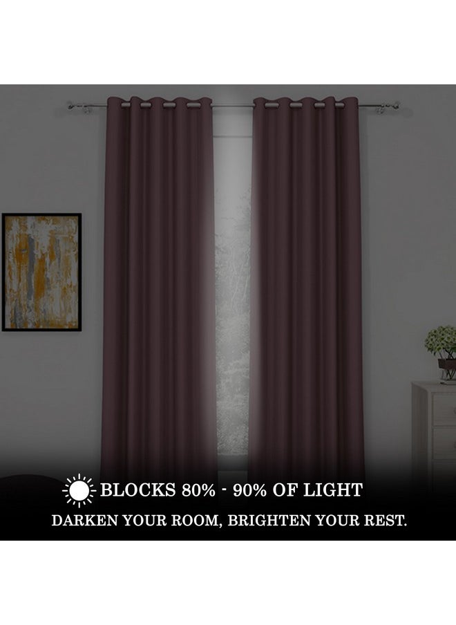 Story@Home Story@Home Blackout Window Curtains 5 Feet Set of 1 | Solid Design | Thermal Insulated Curtains | Room Darkening | Curtains for Living Room | (118 x 152 cm, Burgundy) | Perfect for Home Decor  - Image 3
