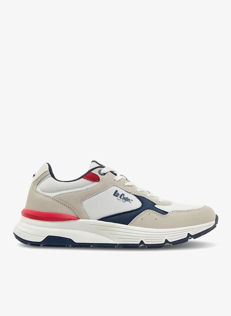 Lee Cooper Men Panelled Lace-Up Sneakers