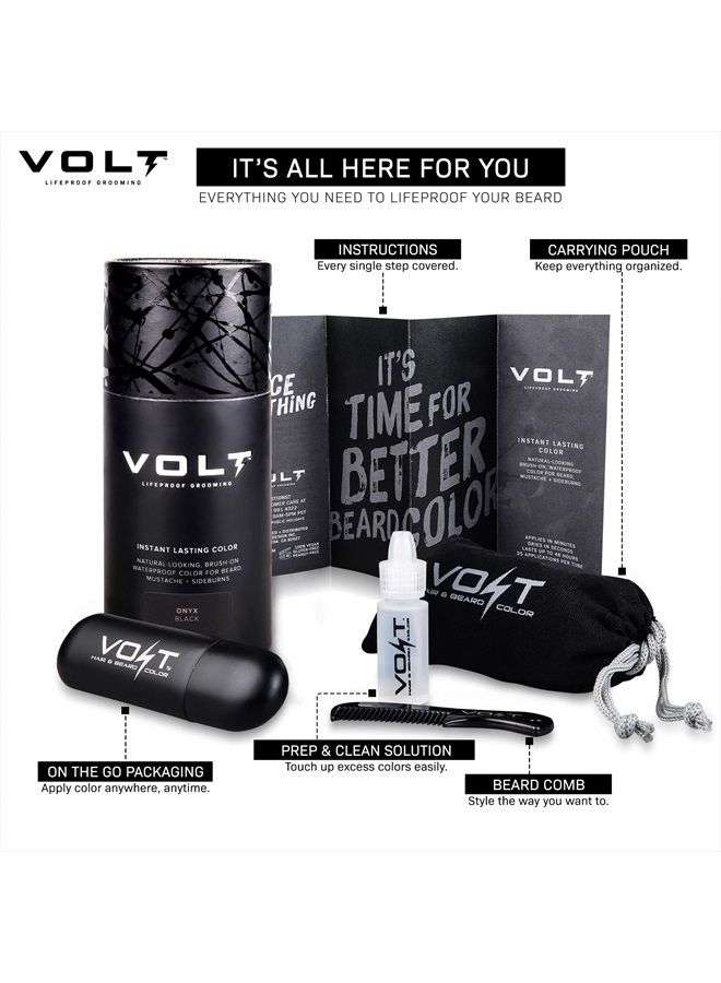 VOLT Grooming Instant Beard Color - Smudge and Water Resistant Quick Drying Brush on Color for Beards and Mustaches, Sand (Blonde) - Image 3
