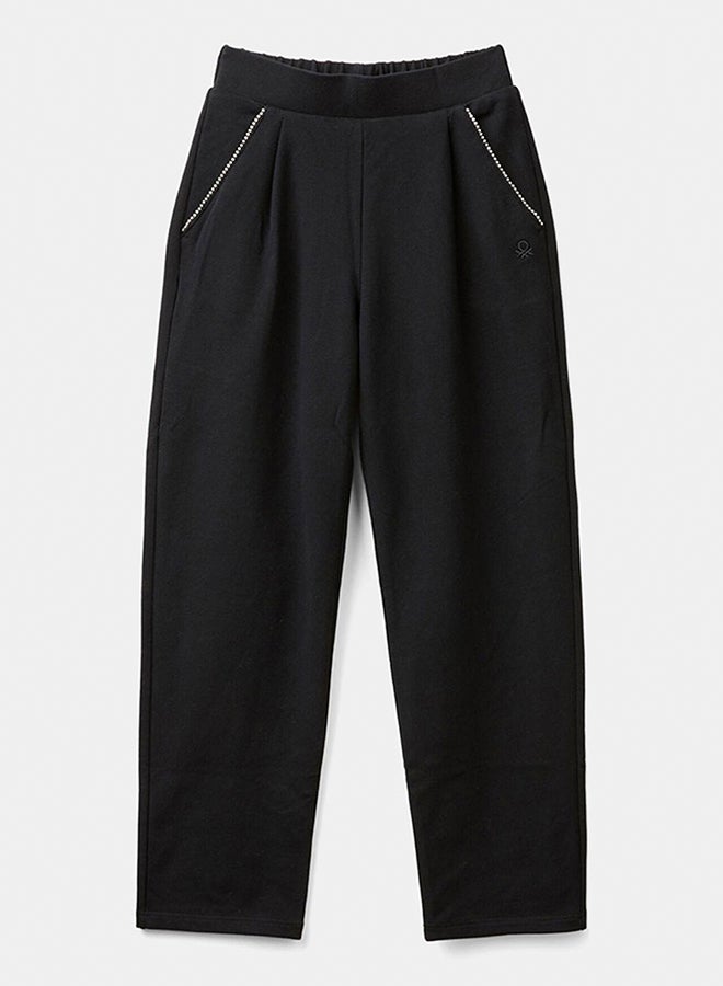 Benetton Trousers with jewel-like applique  - Image 1