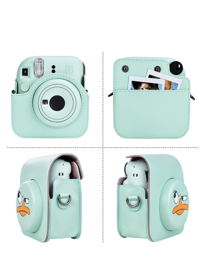 Generic Protective Case Compatible with Mini 12 Instant Film Camera with Accessory Pocket and Adjustable Strap (duck)  - Image 3