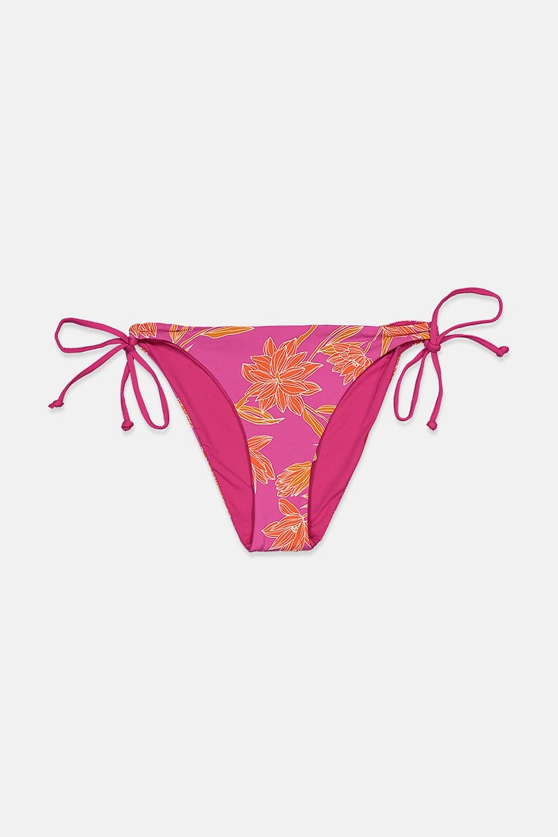 women'secret Women Printed Bikini Bottom, Pink Combo - Image 1