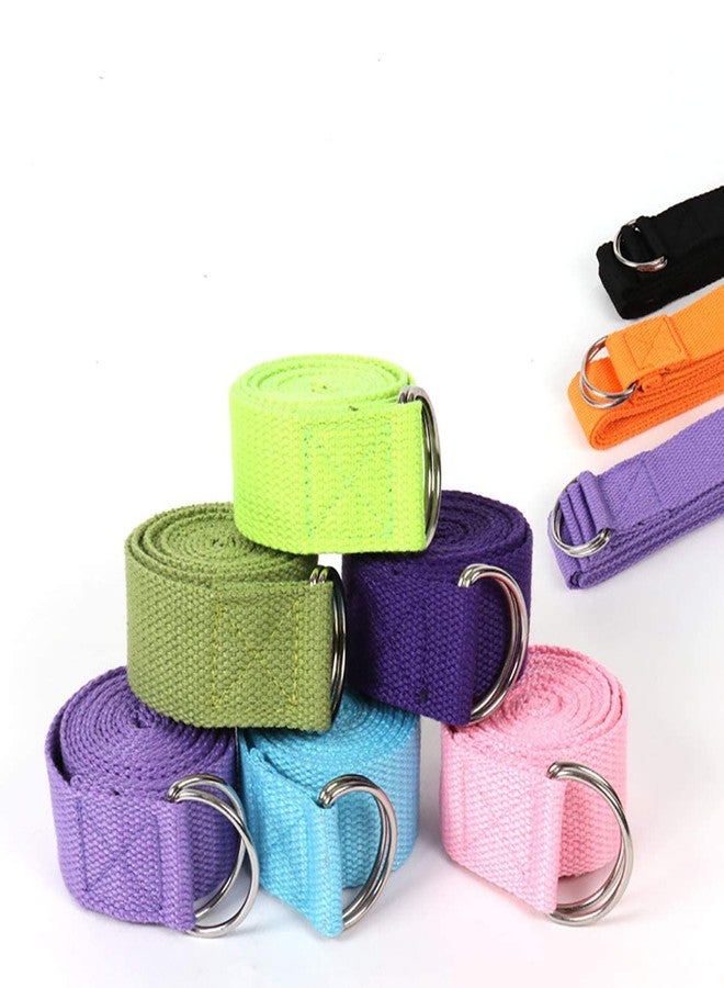 Uheng 5-Pack Yoga Exercise Adjustable Straps 8Ft OR 10Ft with Durable D-Ring for Pilates & Gym Workouts Yoga Fitness | Hold Poses, Stretch, Improve Flexibility & Maintain Balance - Image 5