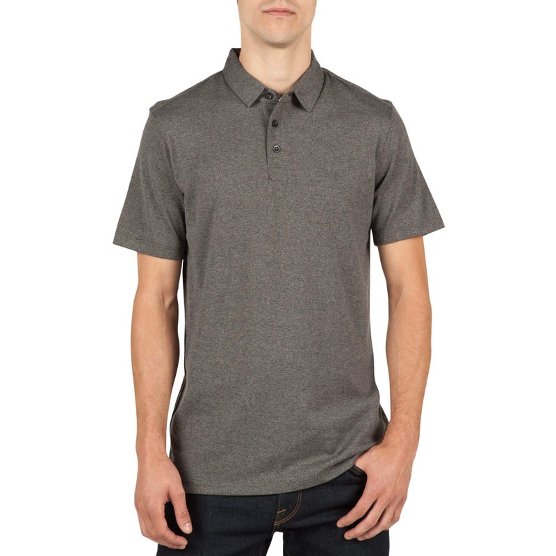 Volcom Men's Wowzer Modern Fit Cotton Polo Shirt, Stealth, X-Large - Image 3