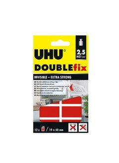 UHU Double Face Fix Adhesive Red 
