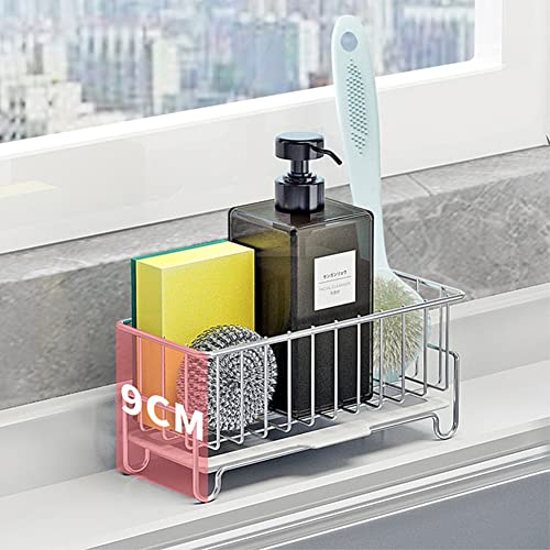 MINGFANITY Kitchen Countertop Sponge Holder, SUS 304 Stainless Steel Dish SoapOrganizer, Basket for Cleaning and Scrub Tool, Kitchen Sink Brush Caddy Holder - Image 4