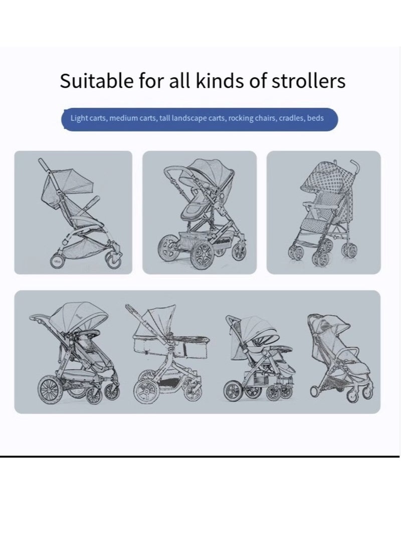 Stroller Mosquito Net, Suitable for Stroller Mosquito Net, Perfect Anti-Insect Net for Strollers, Cradles, Bassinet, Cribs And Portable Mini Cribs - Image 5