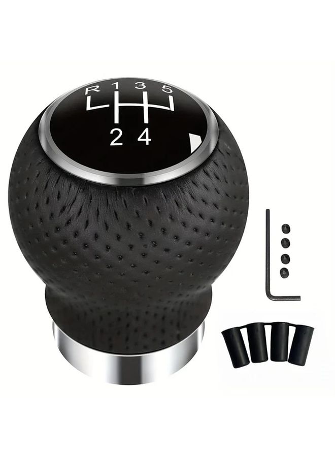 Universal Aluminum 5 Speed Manual Shift Knob Gear Shift Head With 4 Adapters For Most Vehicles Car Modifications - Image 4