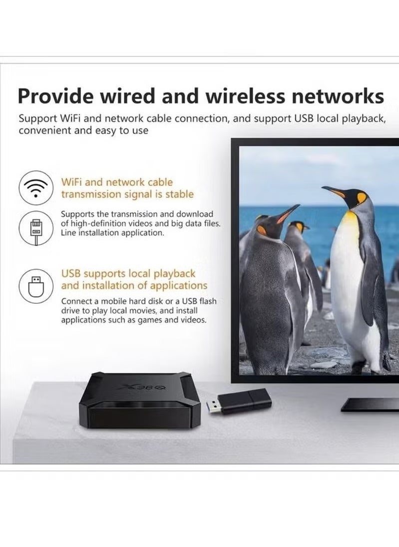Generic - NEW X96Q TV Box – Android 10.0 Quad-Core Media Player with 4K u0026 3D Support - Image 1