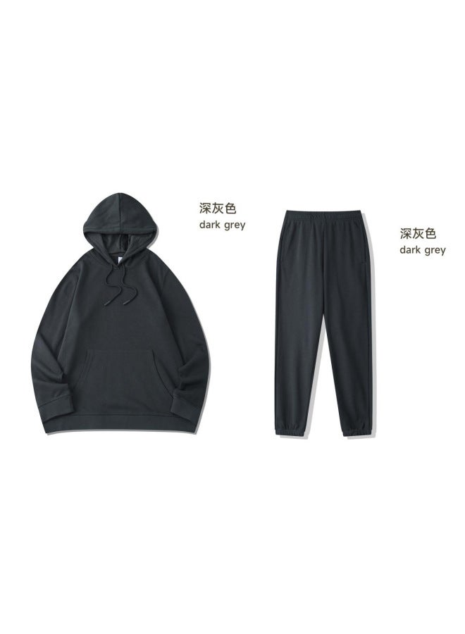 Autumn And Winter Sportswear Suit Group Pure Cotton Games Two-piece Top Training Clothing Long-sleeved Adult Sweatshirt Customization