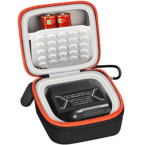 ANKHOH Case for BlueDriver Bluetooth Pro OBDII Scan Tool for iPhone & for Android, Car and Auto Mini Carry Holder for Veepeak- Bag Only (Black) - Image 1