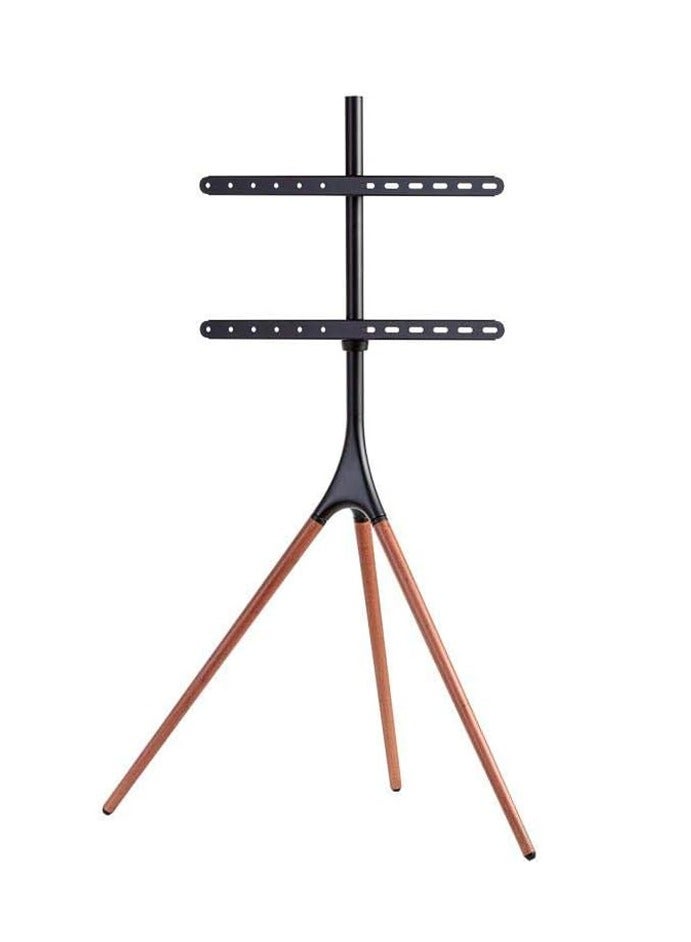 تشولوفز حامل تلفزيون أرضي حامل تلفزيون ثلاثي القوائم من 32 بوصة إلى 70 بوصة، ارتفاع قابل للتعديل، حامل تلفزيون أرضي للمدرسة/المنزل/الشقة، منظر طبيعي جميل - Image 1