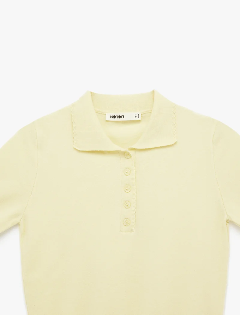 KOTON Polo Collar Sweater