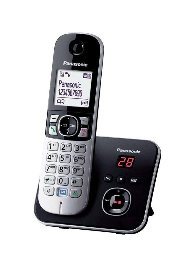 KX-TG6821EB Single DECT Cordless Phone With Answering Machine Black