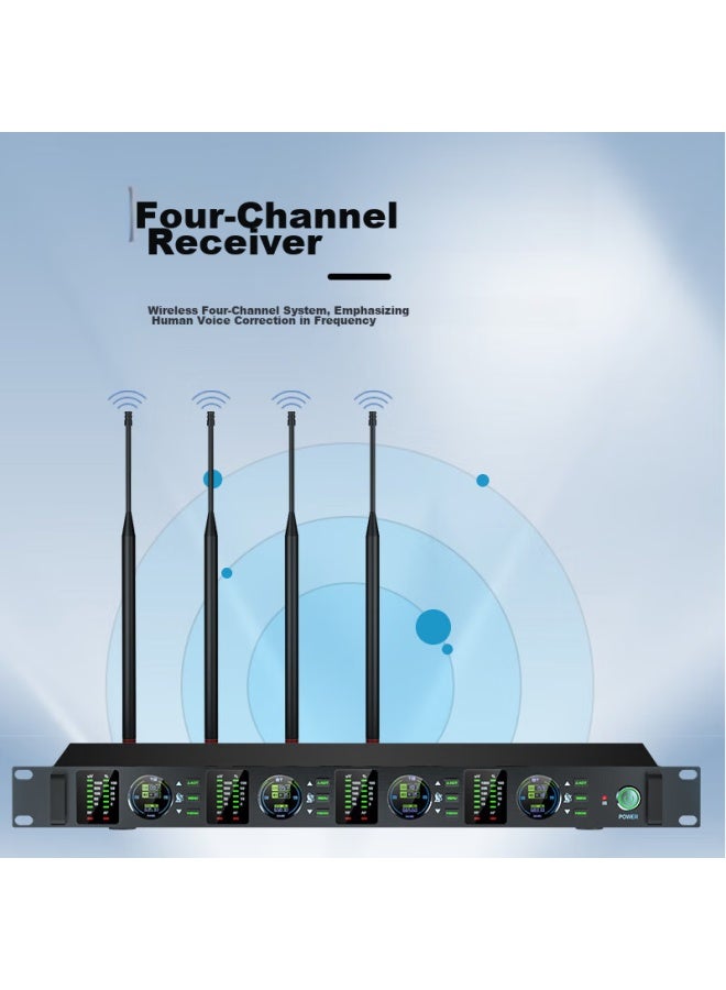 Sast Professional Wireless Microphone For Stage Performance, Conference, Speech Ktv Singing, Anti-interference Uhf Fm Microphone Ok-104 Professional - Image 3