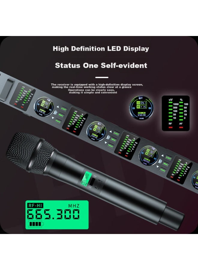 Sast Professional Wireless Microphone For Stage Performance, Conference, Speech Ktv Singing, Anti-interference Uhf Fm Microphone Ok-104 Professional - Image 5