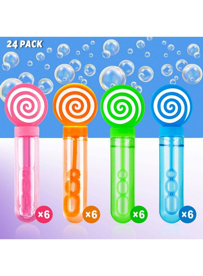 JOYYPOP 24 Pack Mini Bubble Wands Set 4 Colors For Kids Party Favors Bubble Wands Summer Gifts For Boys Girls Themed Birthday Party - Image 4