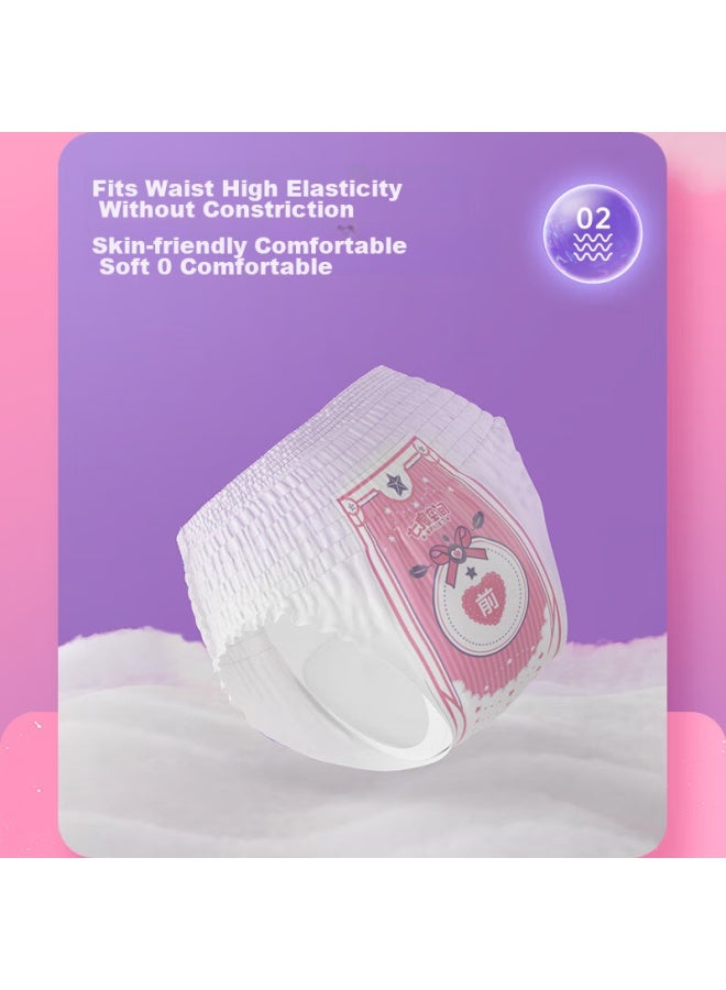 Space 7 Qidukongian Mengshuai Anxin Pants, Extra-long Overnight Panty-style Sanitary Napkins, M-l Size, 12 Pieces, Formaldehyde-free, No Migratable Fluorescent Agent - Image 2