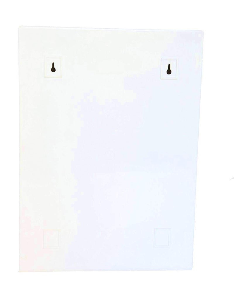 Maskey Kids Designer Multiuse Virgin Plastic Small Storage Bathroom Mirror Cabinet with Towel Rod for Home and Corporate Use (Mystic White, Small: 14 x 10 x 4 Inches) - Image 4