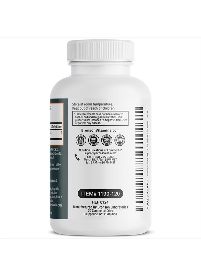Bronson - Vitamin K2 MK-7 100 MCG, K2 as MK7 Menaquinone, Bone Support Non-GMO, 120 Tablets - Image 1