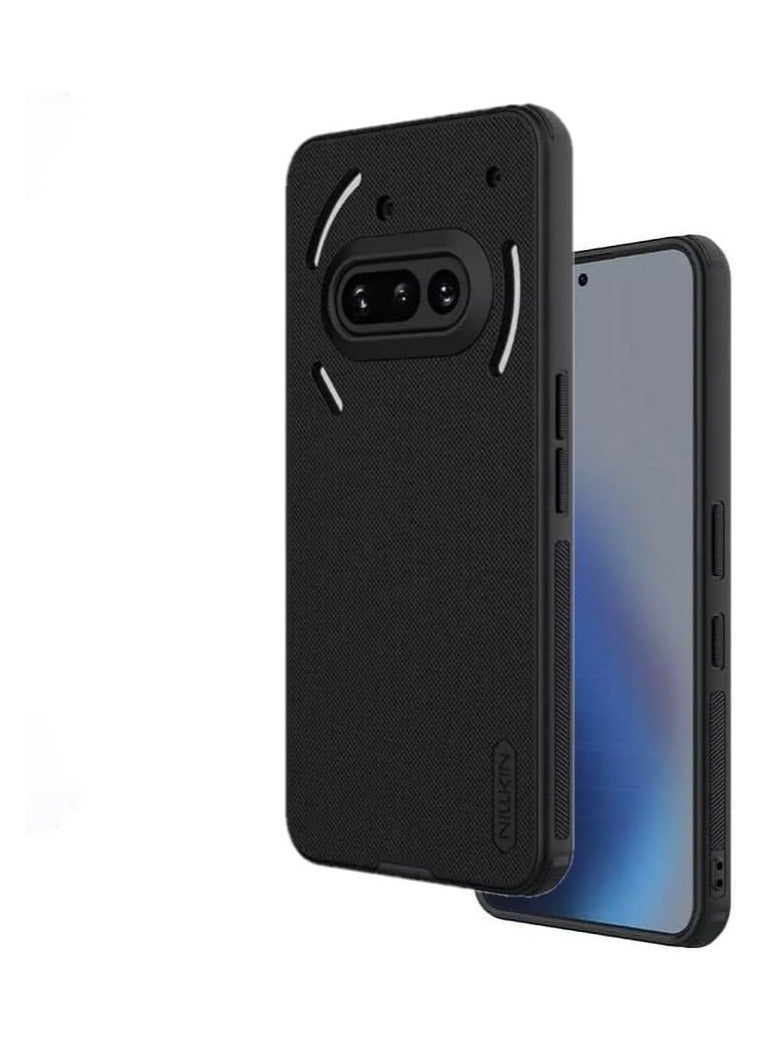 Nillkin Nothing Phone 3a Case Super Frosted Shield Pro Matte All-Round Protection Anti-scratch Slim Luxury Hard Back PC+TPU Cover Raised Bezel Camera Protect Cover for Nothing Phone (3a) Black - Image 1