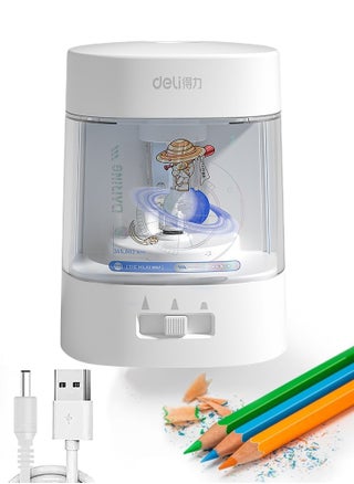Electric Pencil Sharpener Auto-Stop Feature and Heavy Duty Helical Pencil Sharpener, USB and Battery, Operated 3 Adjustable Sharpening Modes for 6-8mm Diameter Pencils, for Student and Office - pzsku/ZE883AC8627E50FD277F4Z/45/1749192978/ec7b056b-2269-4a00-a731-e3c761f9c943