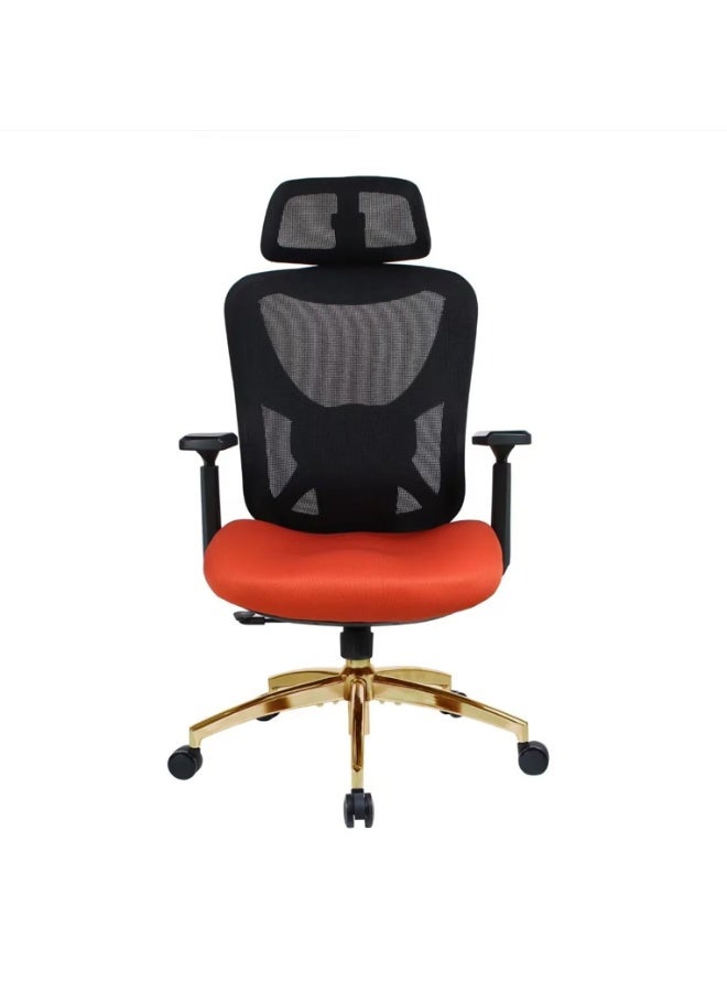 Mesh Ergonomic Office Chair With Footrest Oversized W Shaped Seat Gaming Chair - Image 4