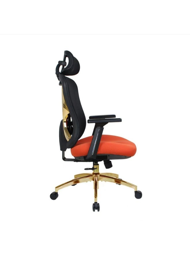 Mesh Ergonomic Office Chair With Footrest Oversized W Shaped Seat Gaming Chair - Image 3